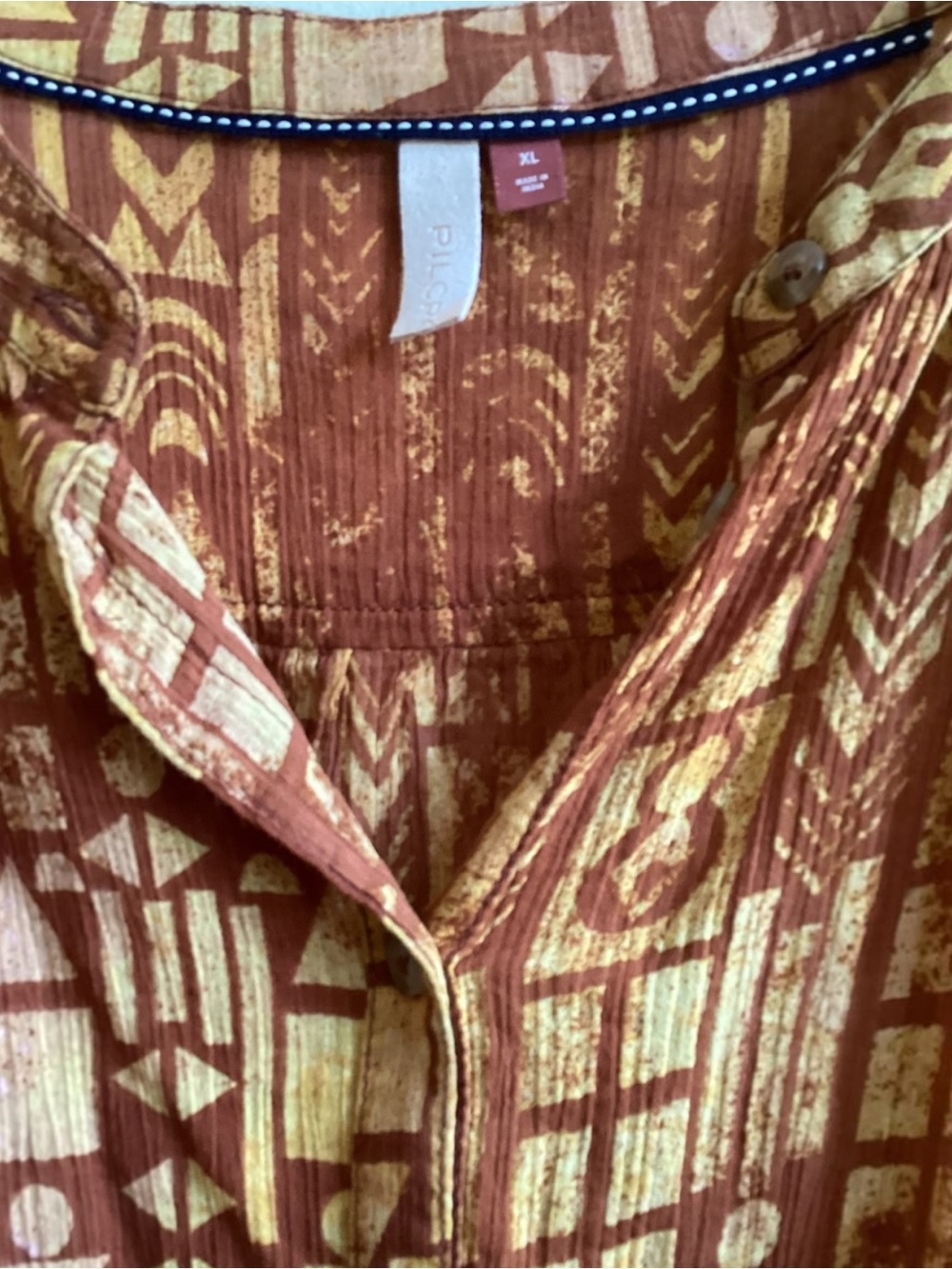 Anthropologie Pilcro The Sidney Batwing Gauze Blouse Size XL - Picture 3 of 5